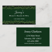 Carte de visite élégant (Devant / Derrière)