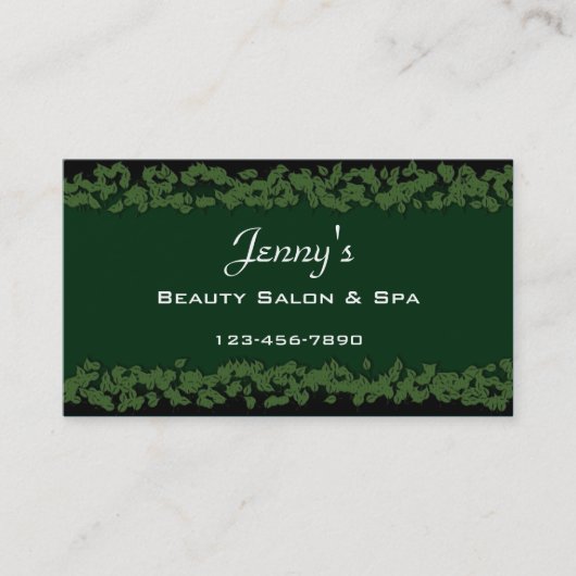 Carte de visite élégant (Devant)