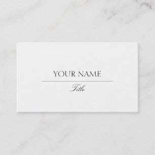 Carte De Visite Élégant