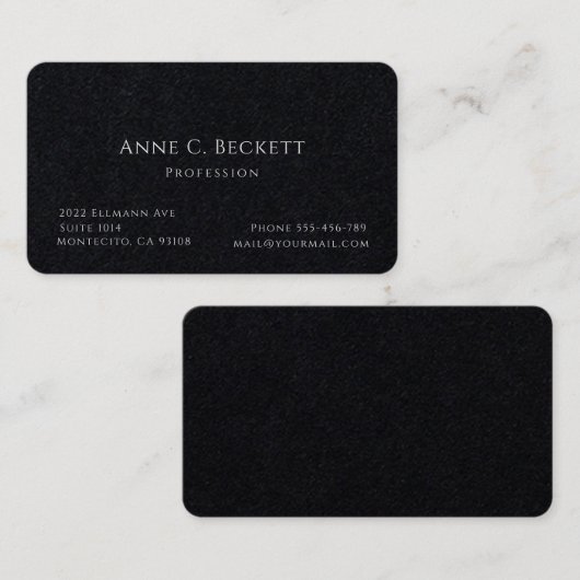 Carte De Visite Élégant (Devant / Derrière)