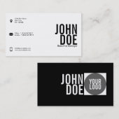 Carte de visite élégant (Devant / Derrière)