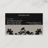 Carte de visite élégant (Dos)