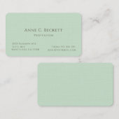 Carte De Visite Elegant  (Devant / Derrière)