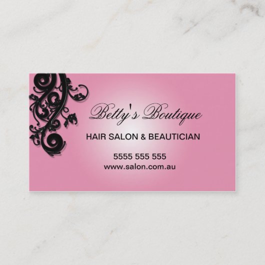 Carte de visite élégant (Devant)