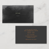 Carte De Visite Élégant 3 Gray (Devant / Derrière)