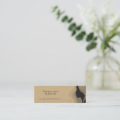 Carte de visite élégant à la mode de spa de salon (Debout devant)