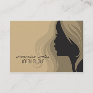Carte de visite élégant à la mode de spa de salon