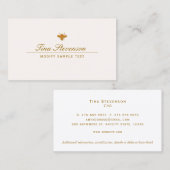 Carte De Visite Élégant abeille (Devant / Derrière)