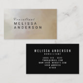 Carte De Visite Élégant Abstrait (Devant / Derrière)