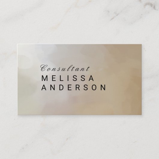 Carte De Visite Élégant Abstrait (Devant)