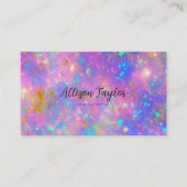 Carte De Visite Elégant Abstrait Gold Fire Opal Gemstone (Devant)