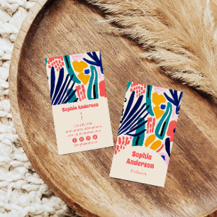 Carte De Visite Élégant Abstrait moderne avec design artistique au