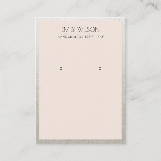 CARTE DE VISITE ÉLÉGANT AFFICHAGE D'APPROVISIONNEMENT EN ARGENT BL (Devant)