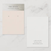 CARTE DE VISITE ÉLÉGANT AFFICHAGE DE RESTAURANT EN ARGENT MÉTALLIQ (Devant / Derrière)