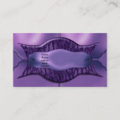 Carte de visite Elegant Africain Métal Violet (Dos)