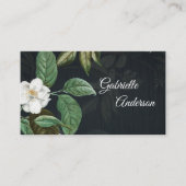 Carte De Visite Elégant appel Floral/ (Devant)