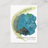 Carte De Visite Elégant Aquarelle Design intérieur Abstrait (Devant)