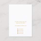 Carte De Visite Elégant aquarelle florale Magnolia Elevage Display (Dos)