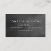 Carte De Visite Élégant aquarelle Mandala YOGA Instructor Logo (Dos)