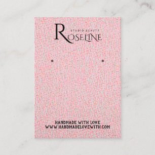 Carte De Visite Élégant Aquarelle rose parties scintillant Elevage