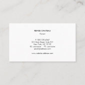 Carte De Visite Elégant Aquarelle rose Peach Professionnel (Dos)