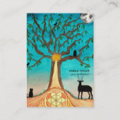 Carte De Visite Élégant Arbre De Vie (Devant)