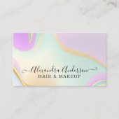 Carte De Visite Élégant arc-en-ciel Opal (Devant)