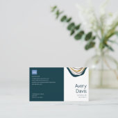 Carte De Visite Elégant Architecte Moderniste, Midnight Green (Debout devant)