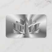 Carte De Visite Elegant argent ombre moderne (Devant)