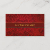 Carte De Visite Élégant Arrière - plan de salon Red Velvet Spa (Devant)
