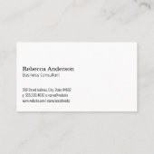 Carte De Visite Élégant Arrière - plan floral (Dos)