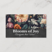 Carte De Visite Élégant Arrière - plan floral (Devant)