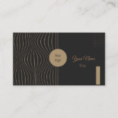 Carte De Visite Elégant art déco personnalisé (Devant)