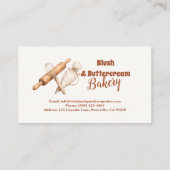 Carte De Visite Elegant Artisan Bakery Branding (Dos)