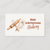 Carte De Visite Elegant Artisan Bakery Branding (Devant)