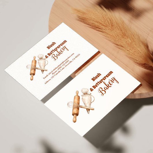 Carte De Visite Elegant Artisan Bakery Branding