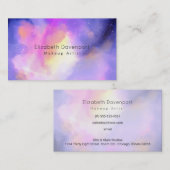 Carte De Visite Élégant artiste de maquillage Abstrait (Devant / Derrière)