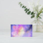 Carte De Visite Élégant artiste de maquillage Abstrait (Debout devant)