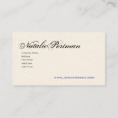 Carte de visite élégant (artiste) la "Renaissance (Dos)