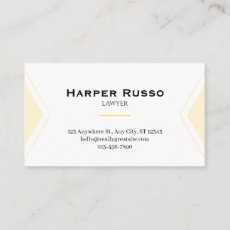 Carte De Visite Elegant Attorney Business Card | Lawyer & Legal