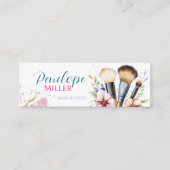 carte de visite élégant avec brosses pour maquilla (Devant)