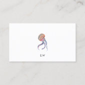 Carte de visite élégant avec illustration de médus (Dos)