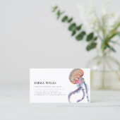 Carte de visite élégant avec illustration de médus (Debout devant)