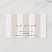 Carte de visite élégant avec le blanc et les (Dos)