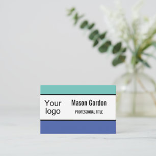 Carte De Visite Élégant badge minimaliste