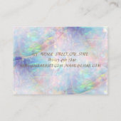 Carte De Visite Élégant, Bandes, Diamants, Opal (Dos)