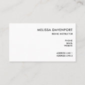 Carte De Visite Élégant bâton d'argent sur selle d'équitation angl (Dos)