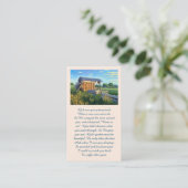 Carte De Visite Élégant Bereavement Memorial Funeral Card (Debout devant)