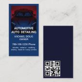 Carte De Visite Élégant Black Blue Mobile Auto Lavage de voiture D (Devant / Derrière)