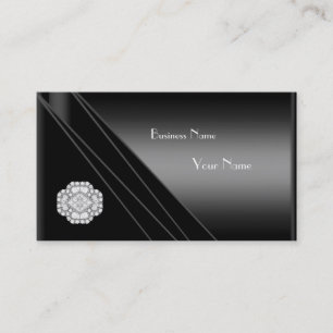 Carte de visite Elegant Black Diamond Jewel